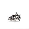 Sterling Silver Celtic Knot Pentagram Ring, Witchy Pagan Jewelry, Wiccan Star Gift for Her, Spiritual Protection Symbol, Statement Band