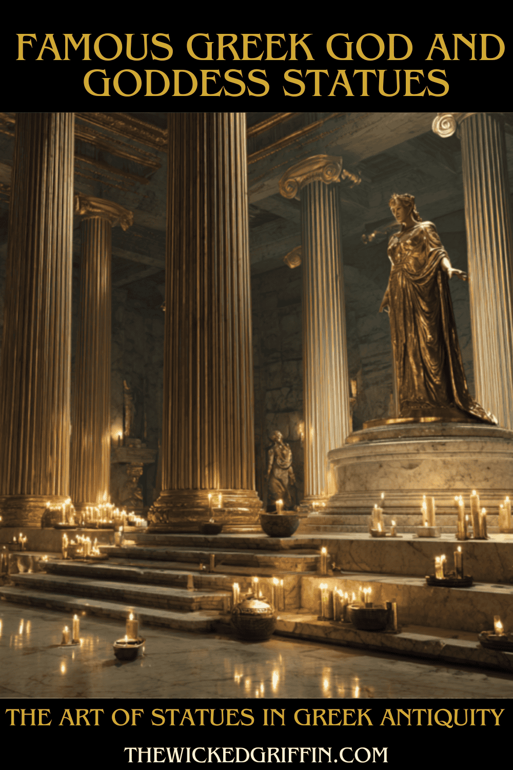 famous greek god and goddess statues