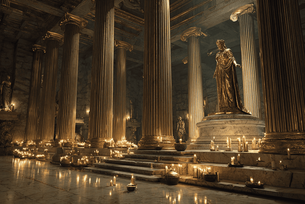 Famous Greek god and goddess statues