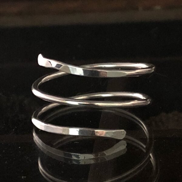 Sterling Silver Thumb Wrap Ring - Can be worn as Midi or Knuckle - Unique Minimalist Jewelry Sterling Silver Thumb Wrap Ring - Can be worn as Midi or Knuckle - Unique Minimalist Jewelry