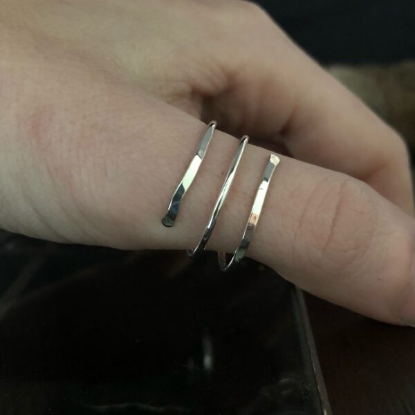 Sterling Silver Thumb Wrap Ring - Can be worn as Midi or Knuckle - Unique Minimalist Jewelry Sterling Silver Thumb Wrap Ring - Can be worn as Midi or Knuckle - Unique Minimalist Jewelry