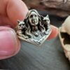 Sterling Silver Freya Freyja Ring with Cats Norse Mythology Goddess Freyja Jewelry Women’s Gift Anniversary Viking Pagan Signet Ring