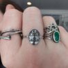 Sterling Silver Alice in Wonderland Ring, Storybook Jewelry Tweedledee and Tweedledum, Handmade Fantasy Ring, Literary Folklore Jewelry