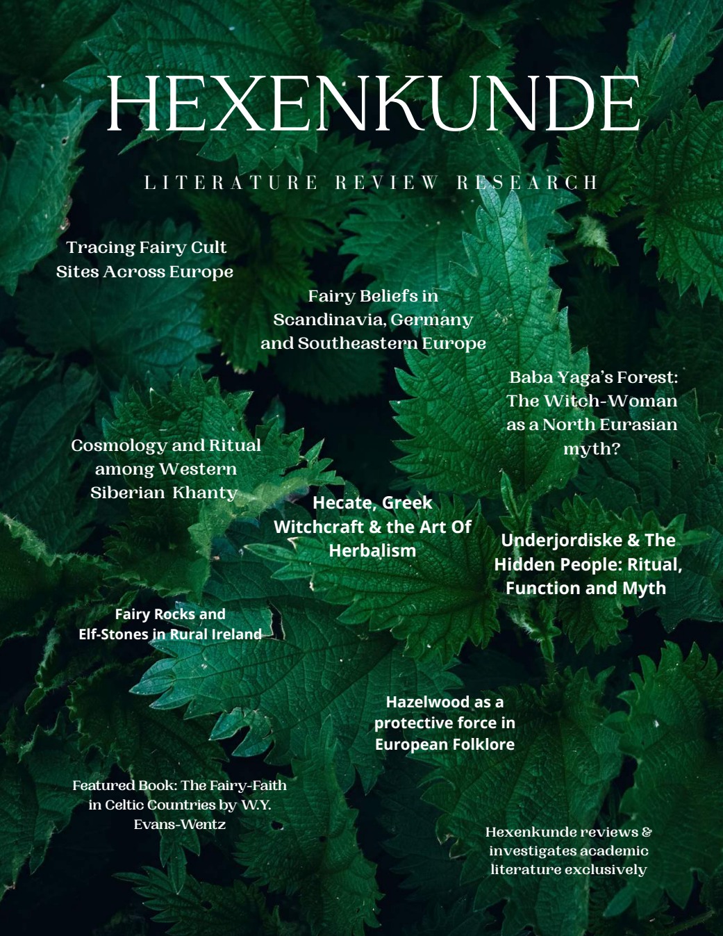 Hexenkunde Issue 2 (2025): Fairies & the Hidden People (PDF) - Cover