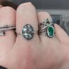 Sterling Silver Alice in Wonderland Ring, Storybook Jewelry with the White Rabbit is Late, Handmade Fantasy Ring, Literary Folklore Jewelry