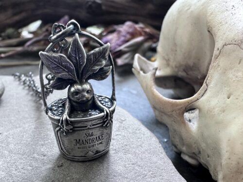 Sterling Silver Mandrake Pendant Sterling silver mandrake pendant from The Wicked Griffin