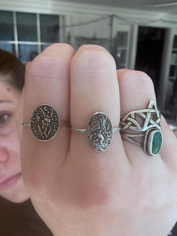 Sterling Silver Krampus Ring Yule