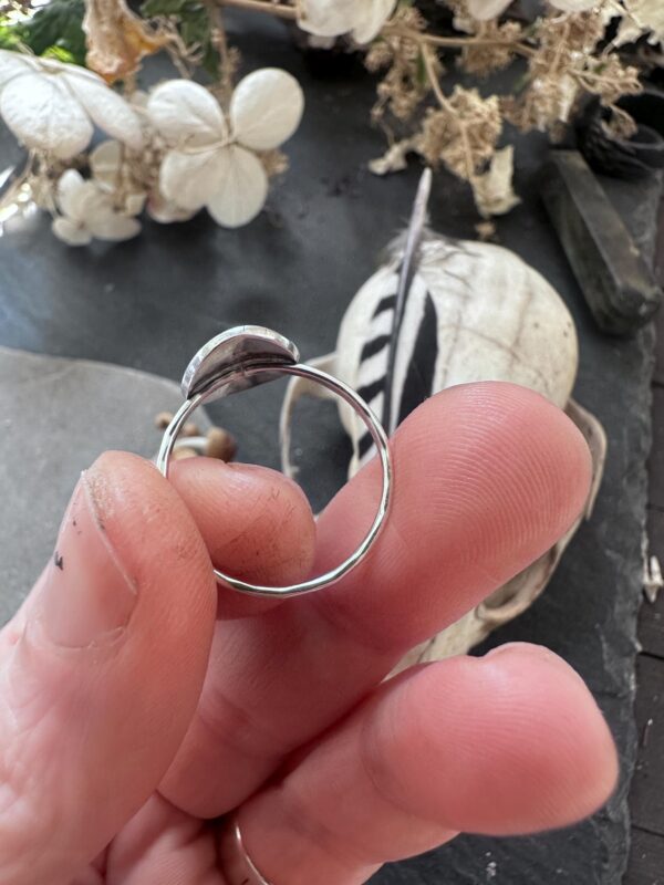 Sterling Silver Krampus Ring Gothic Christmas Jewelry Alpine Folklore Horned Demon Face with a Crescent Moon Krampusnacht Gift for Her Sterling Silver Krampus Ring