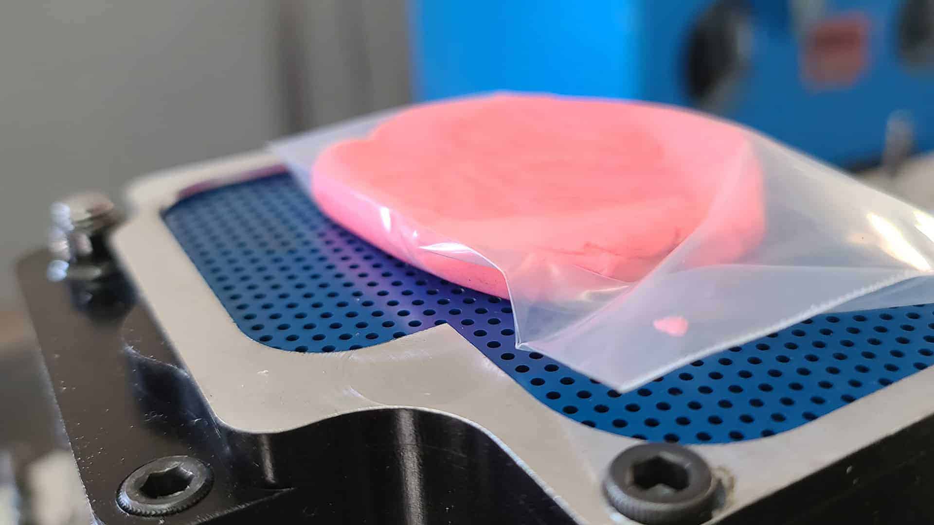 Highly detailed image of a silicone mold used in advanced automotive or industrial manufacturing processes at Titan Speed Engineering, exemplifying precision tooling for high-performance applications.