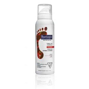 Footlogix Tired Leg Formula for soothing, lightweight relief.