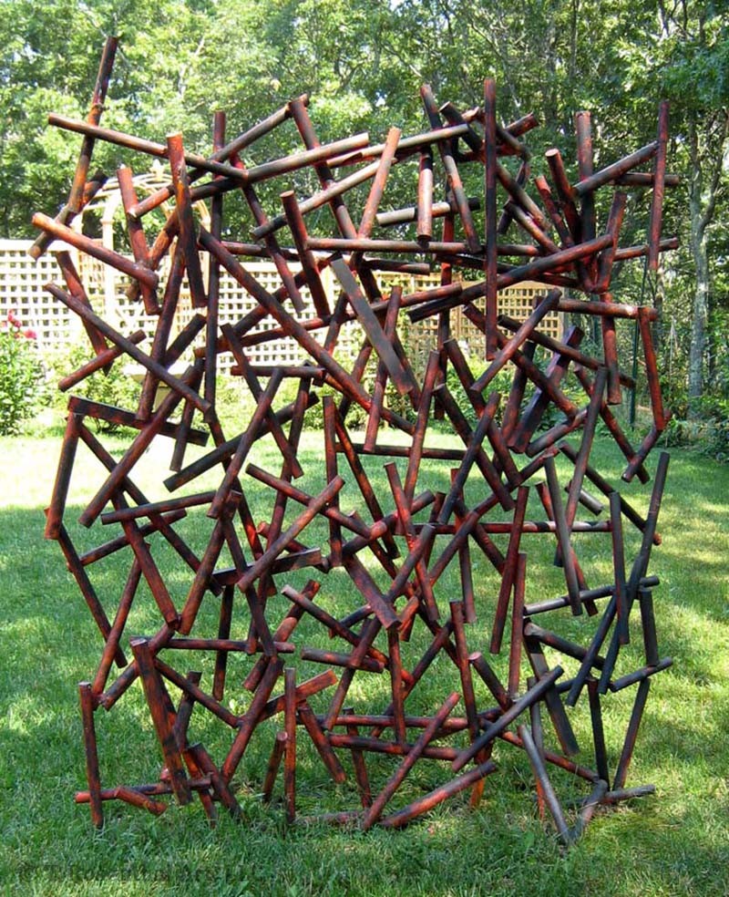 Big Red, 1998 Painted Welded Aluminum 70 x 62 x 20 inches