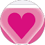 A smiling man holding a heart-shaped box of chocolates, promoting love and kindness.