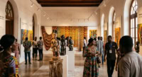 Exposition d'art contemporain et œuvres traditionnelles au Palais de Lomé au Togo