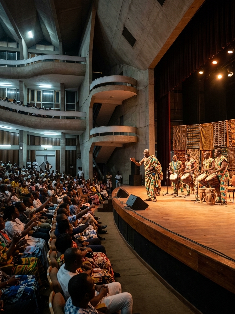 Soirée de contes et rythmes traditionnels togolais au Palais des congrès de Lomé