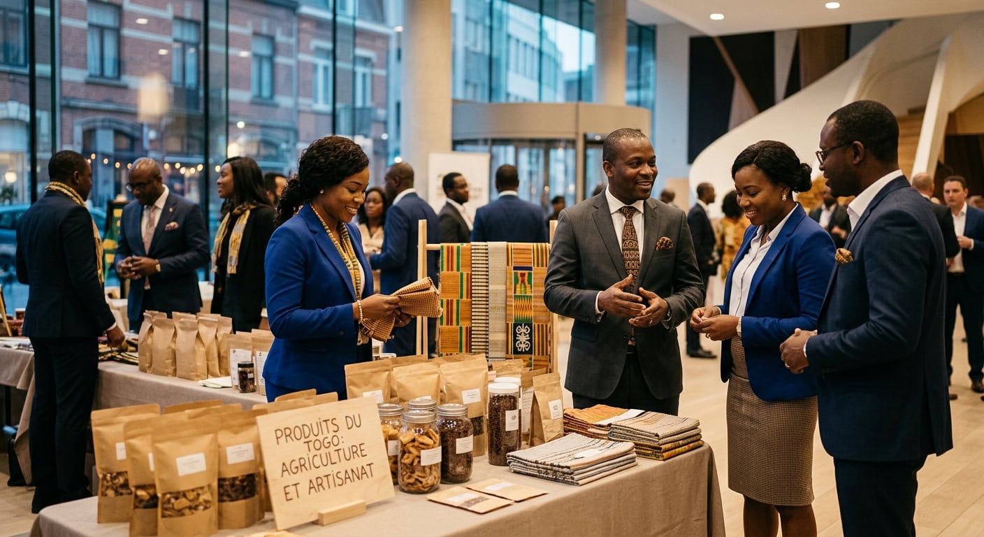 Membres de la diaspora togolaise réunis lors d'un forum économique à Bruxelles pour valoriser les produits du Togo