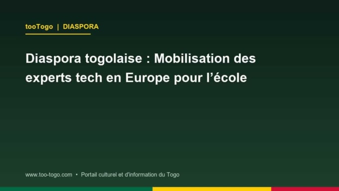 Des membres de la diaspora togolaise réunis lors d'une séance de travail sur l'innovation éducative au Togo.