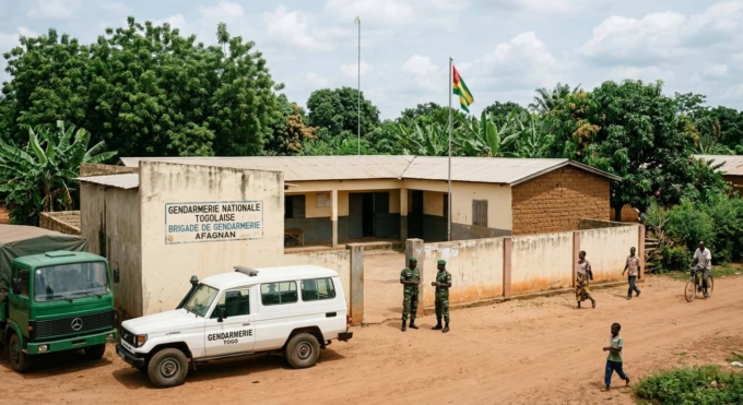 Poste de gendarmerie nationale à Afagnan dans la région Maritime au Togo