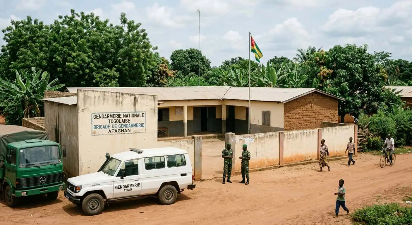Poste de gendarmerie nationale à Afagnan dans la région Maritime au Togo
