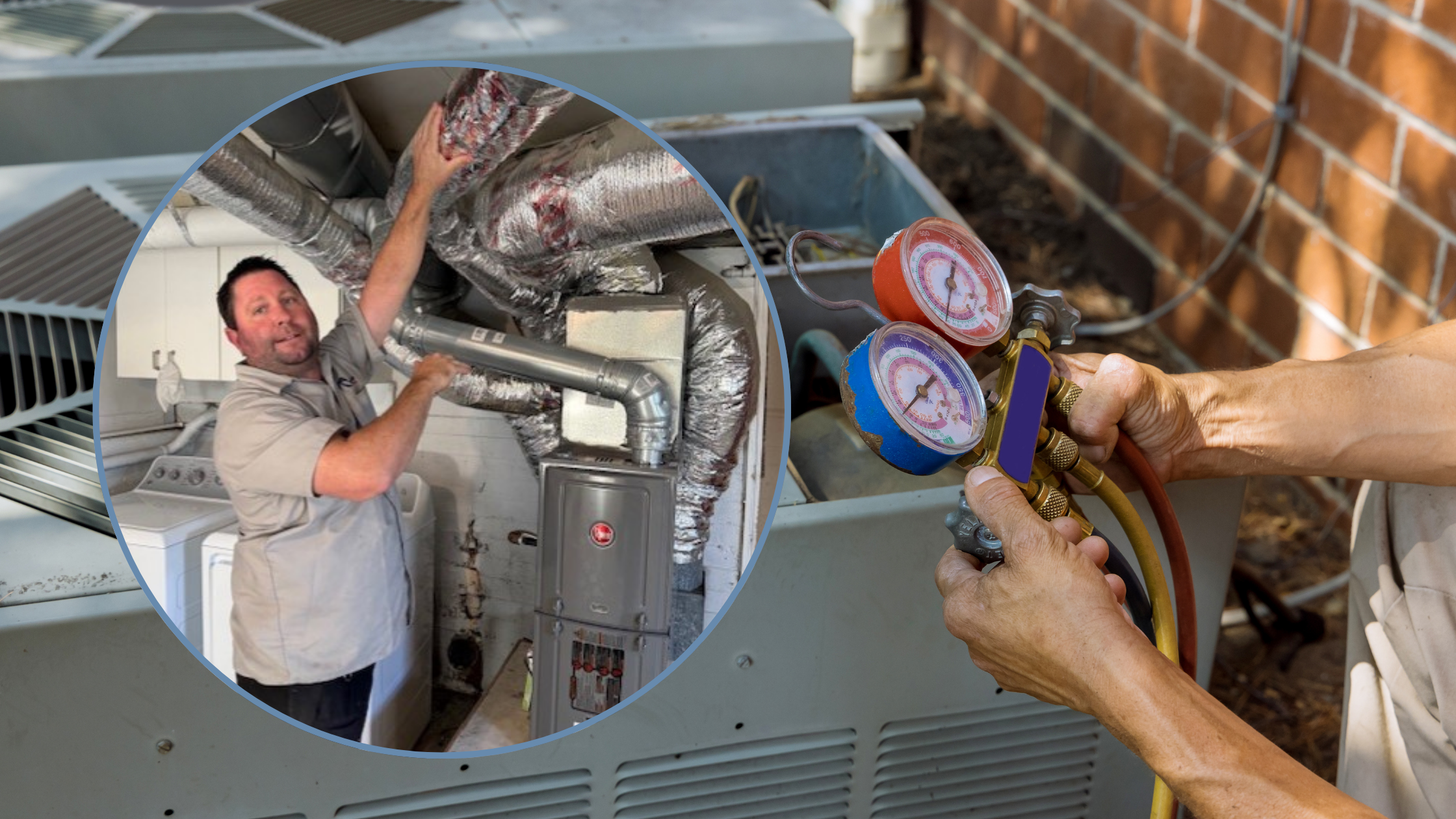 A portrait of Mark, an experienced HVAC professional who successfully transitioned from entry-level service work to a two-decade career in the technical trades, illustrating the long-term stability, personal independence, and essential community impact gained through skilled mechanical expertise.