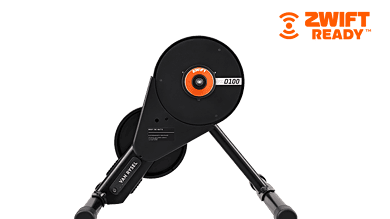 High-performance Zwift smart trainer with Zwift Ready certification for indoor triathlon training and cycling optimization.
