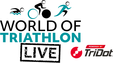 Triathlon Insight logo featuring a swimmer, cyclist, and runner with the text 'Triathlon Insight' and 'Powered by Mdot' for sports and endurance training.