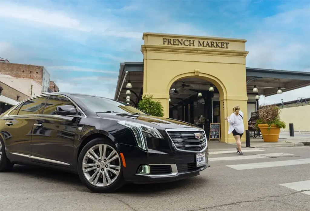 Truth Limo Cadillac parked in the French Quarter