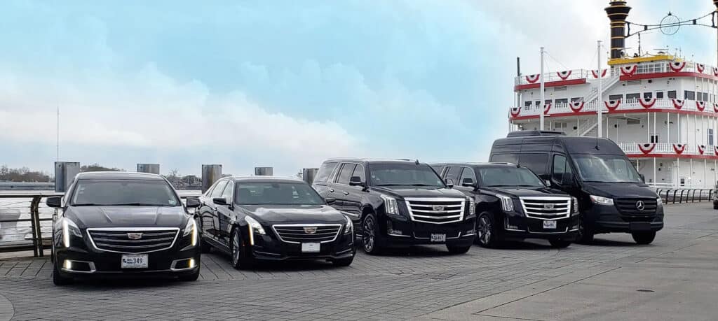 Truth Limousine Services in New Orleans fleet of limousines