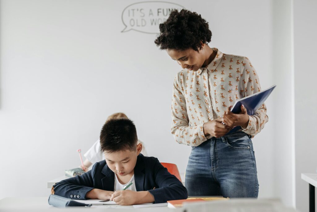 asian student and his teacher | Tuition Centre SG
