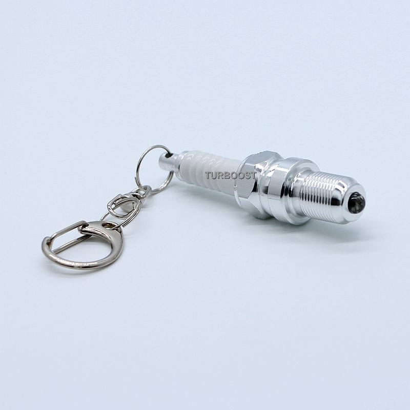 LED Spark Plug Keychain with Light and Screwdriver – Custom Car Gifts