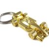 Gold Formula One Racing Keychain