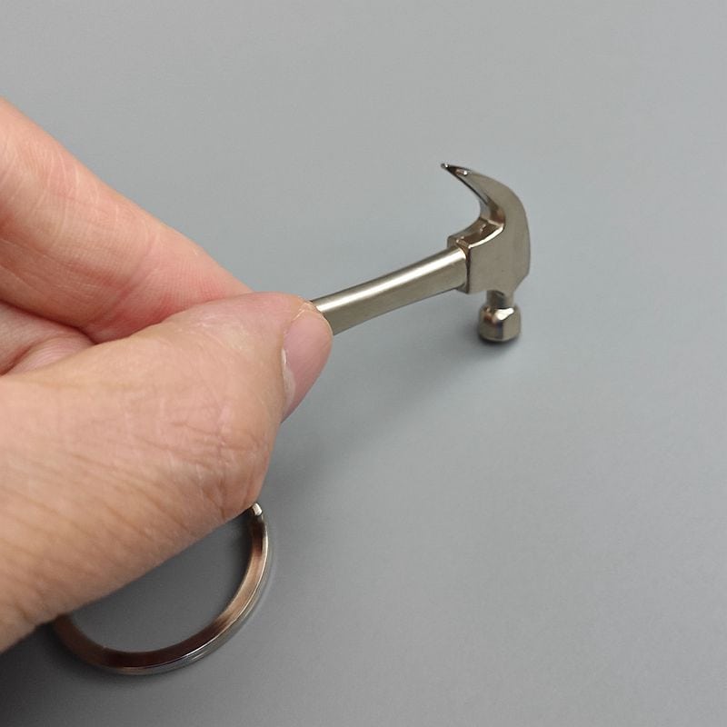 Metal hammer keychain, Father's Day gift