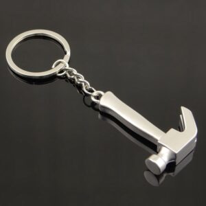Mini Metal Hammer Keychain