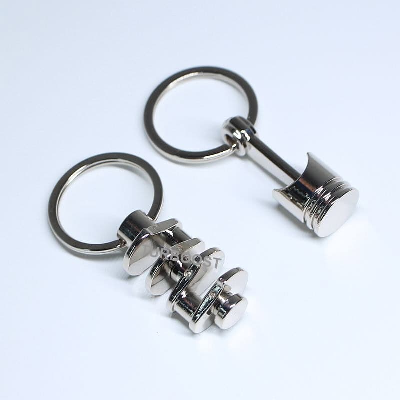 Piston Crankshaft Engine Keychain