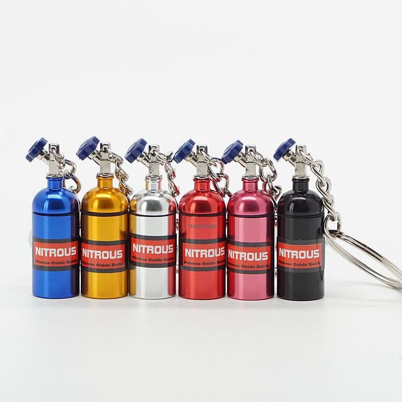 Mini Nitrous Oxide Cylinder Bottle Keychain