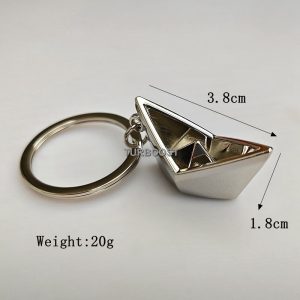 Silver Boat Keychain