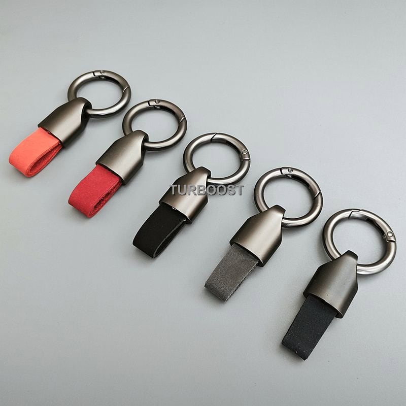 Custom Leather Car Key Chain | Waist Hanging Metal Buckle Keyring