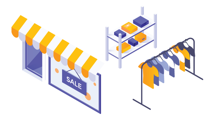 Uniform Store Illustration
