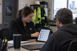 New hire placing a role based uniform order online on their first day
