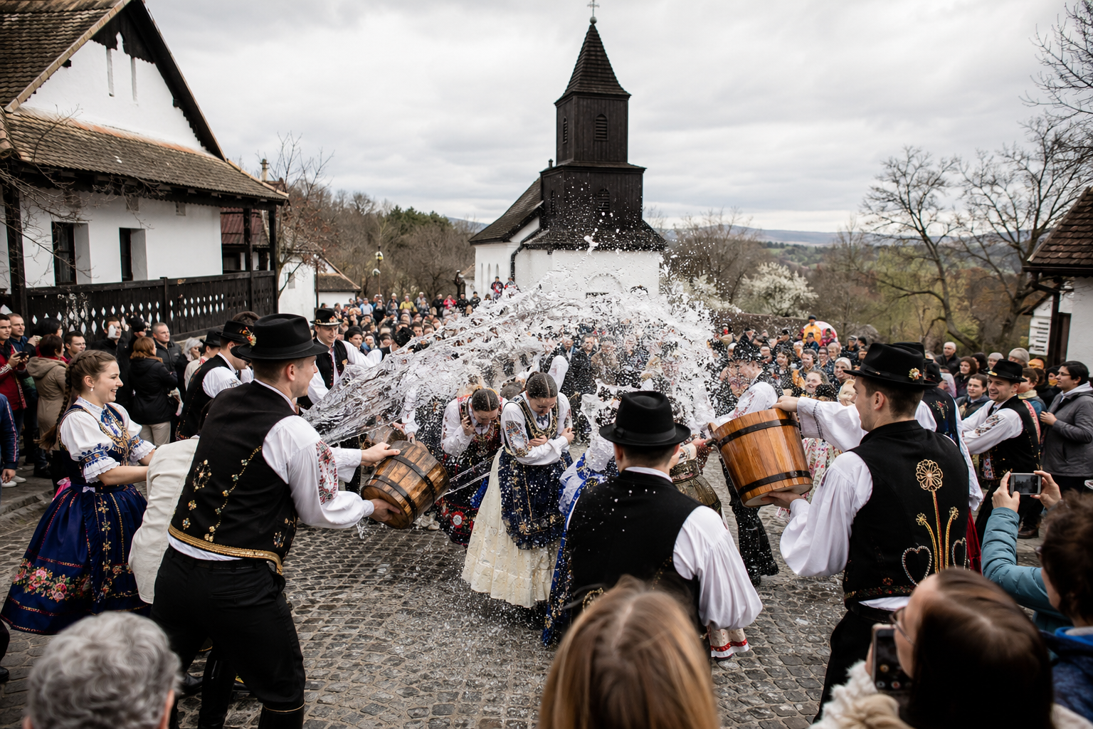 VanBudapest private transportation to Hollókő Easter Festival