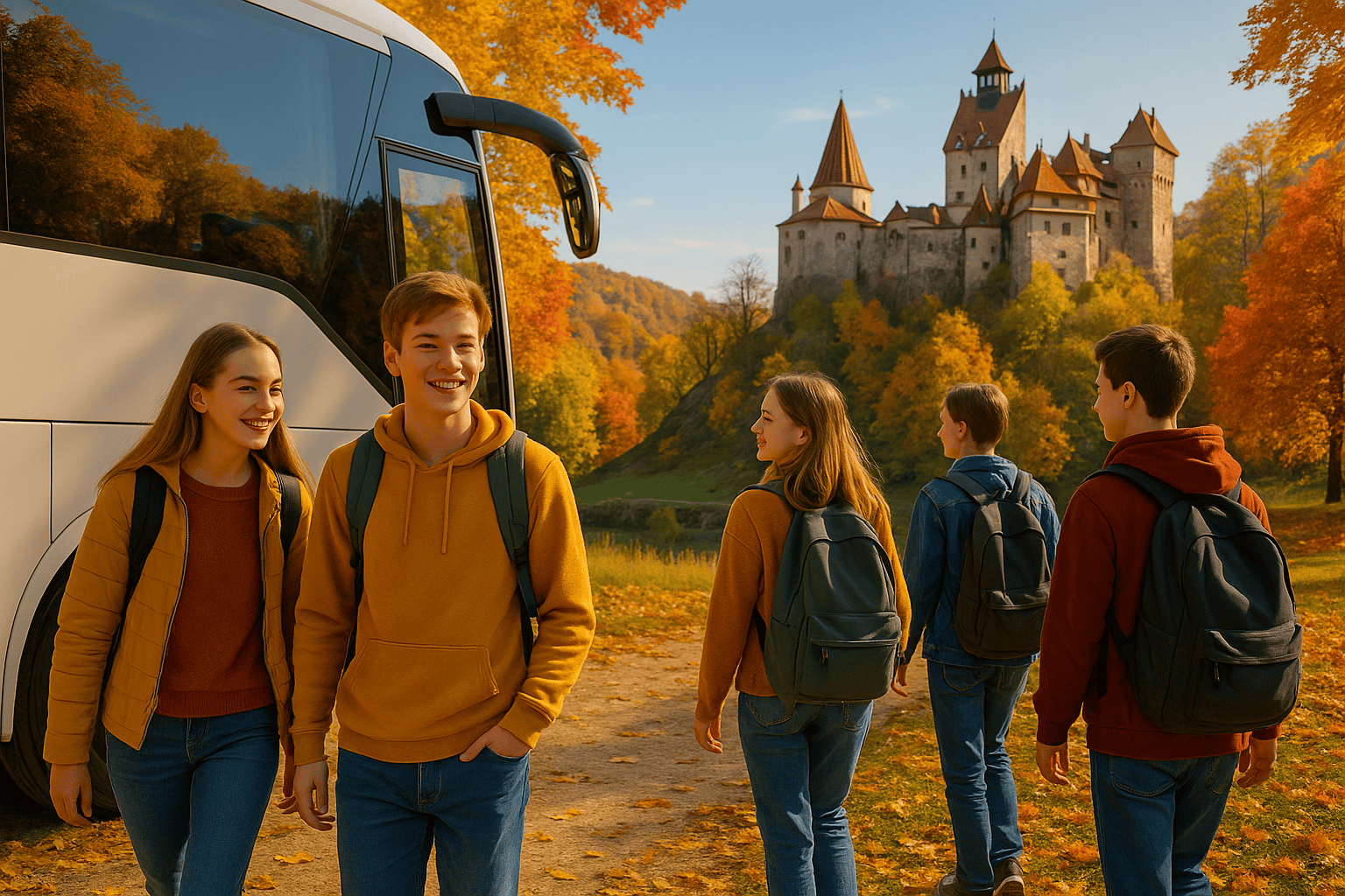 Transylvania study tour coach