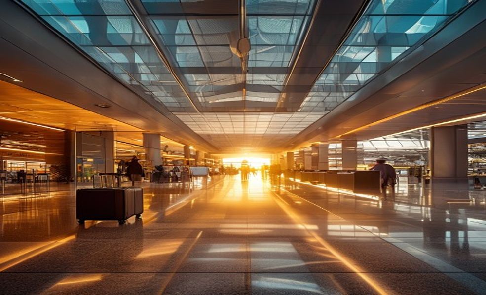 Airport terminal – group arrivals