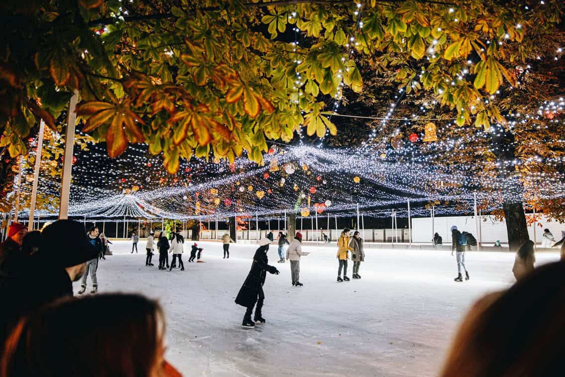 Varoshaza Park Ice Rink Budapest
