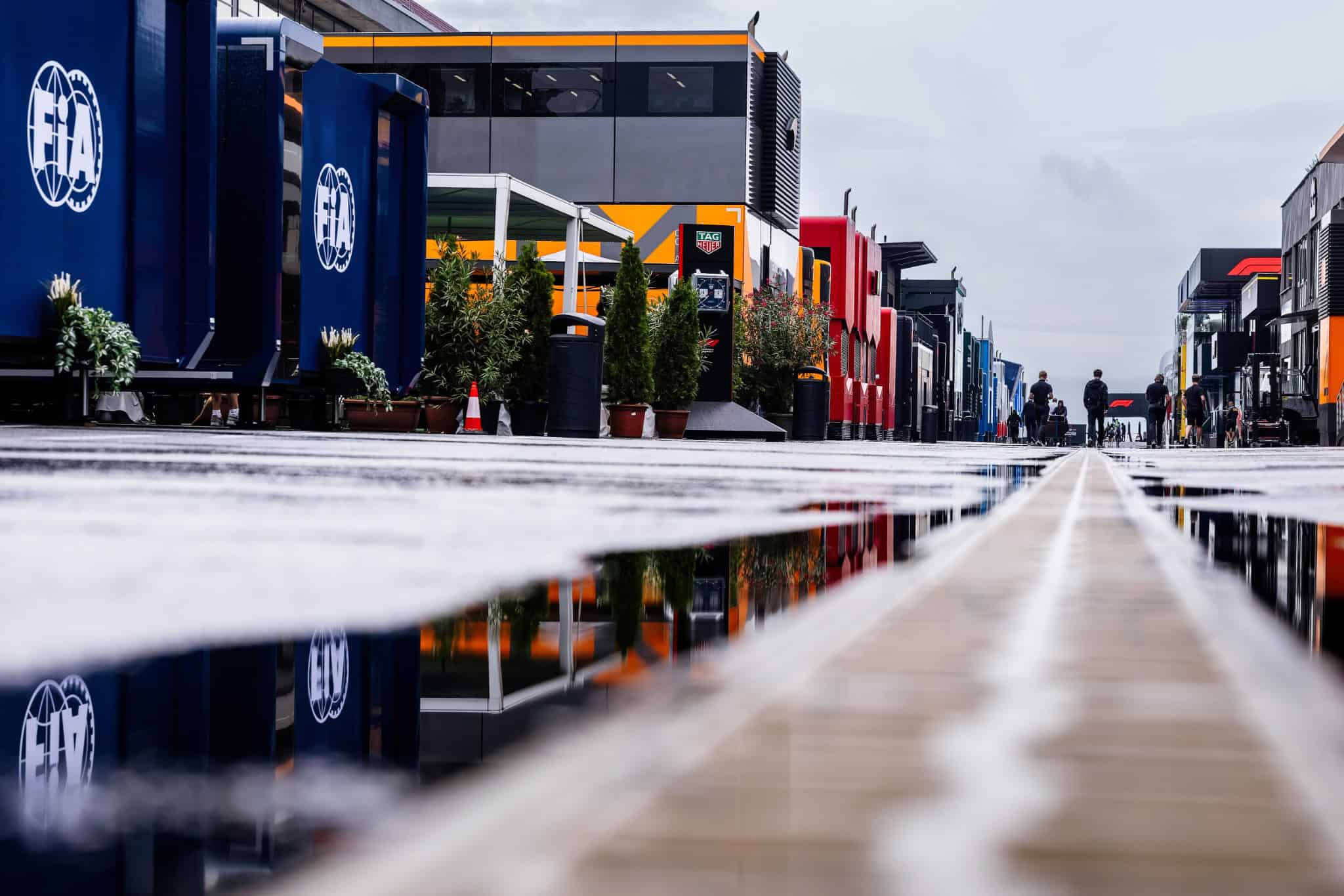 Paddock reflections after a wet session