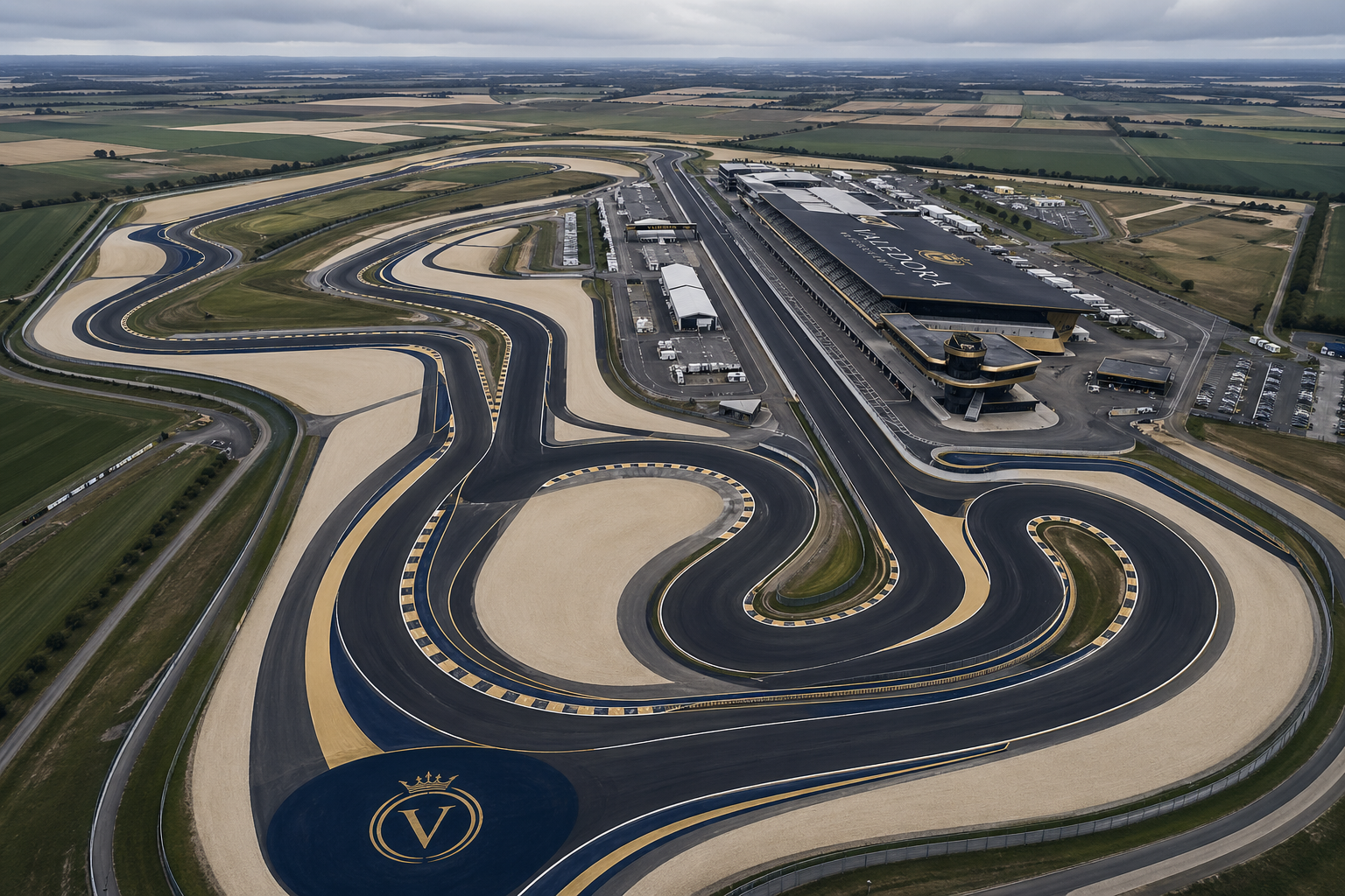 Balaton Park Circuit aerial overview – MotoGP VIP event transportation Hungary