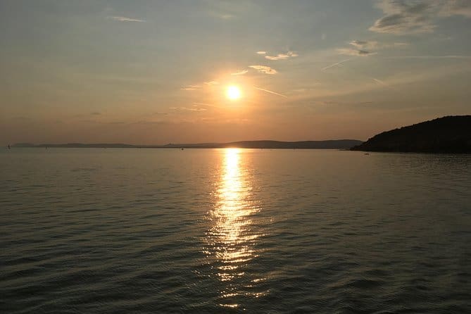 Sunset reflecting on Lake Balaton