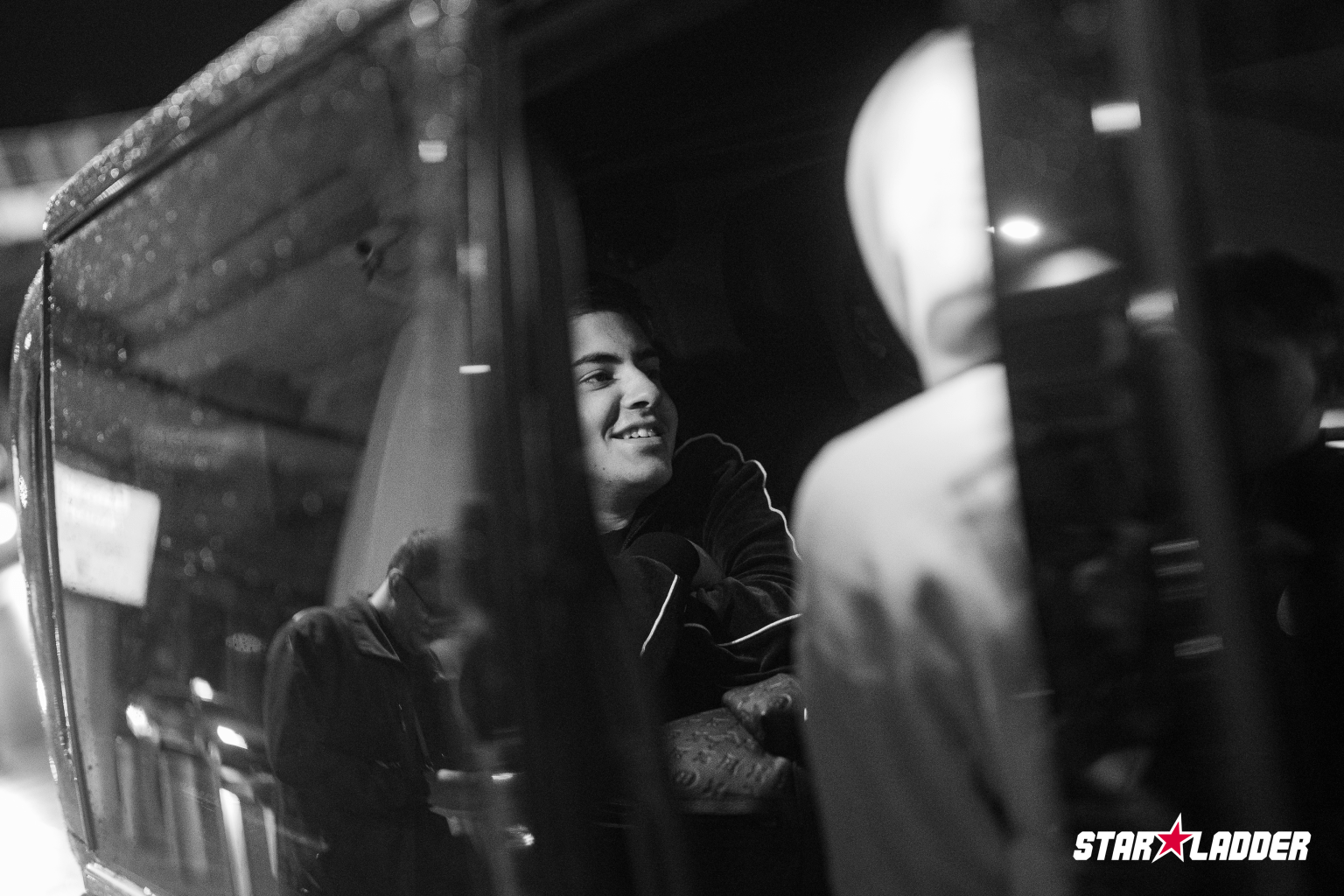 StarLadder Budapest Major guest seated inside a chauffeured vehicle during event transportation