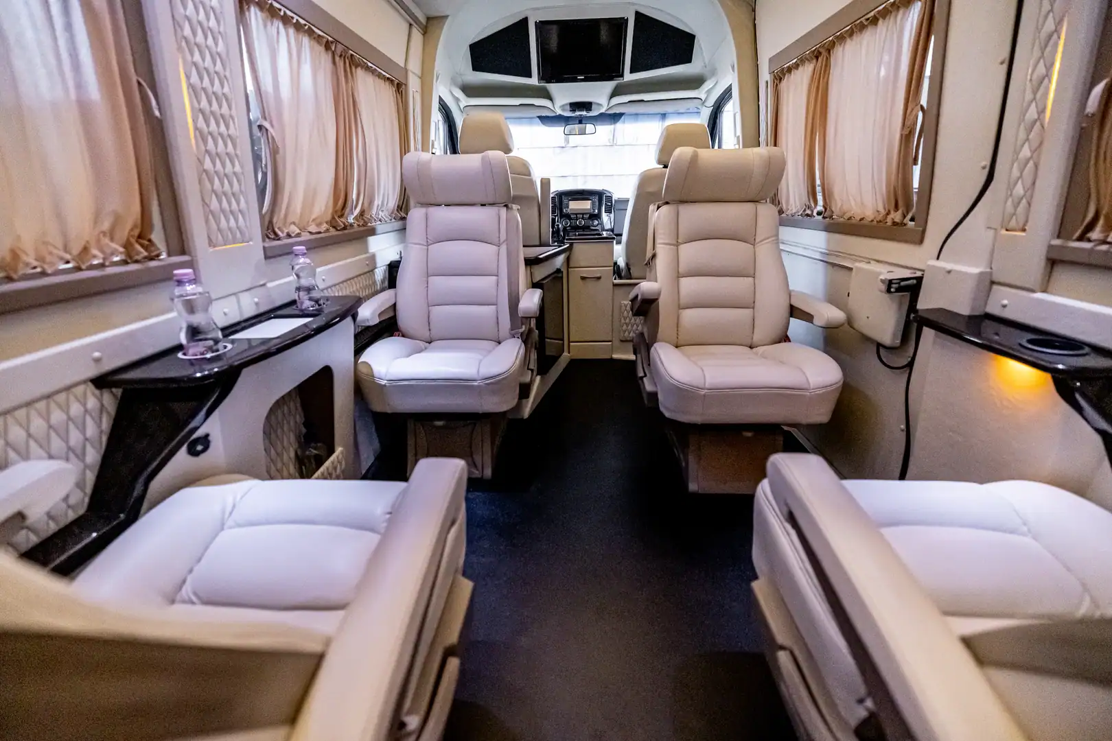 Mercedes VIP Sprinter exterior — VanBudapest fleet vehicle ready for Budapest airport pickup
