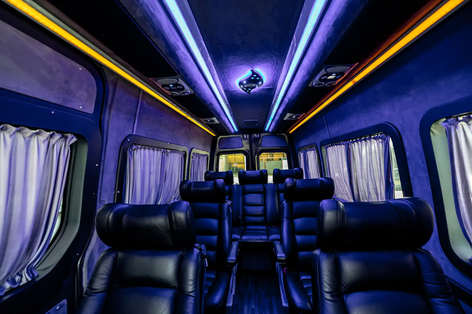 Mercedes VIP Sprinter — luxury floor and interior detail