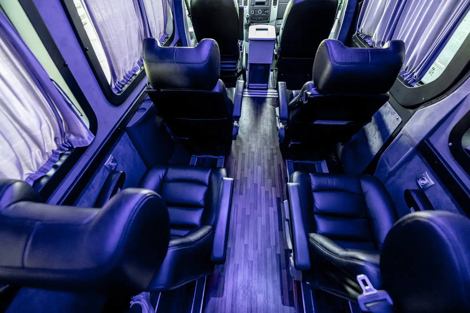 Mercedes VIP Sprinter — ambient lighting and executive finish