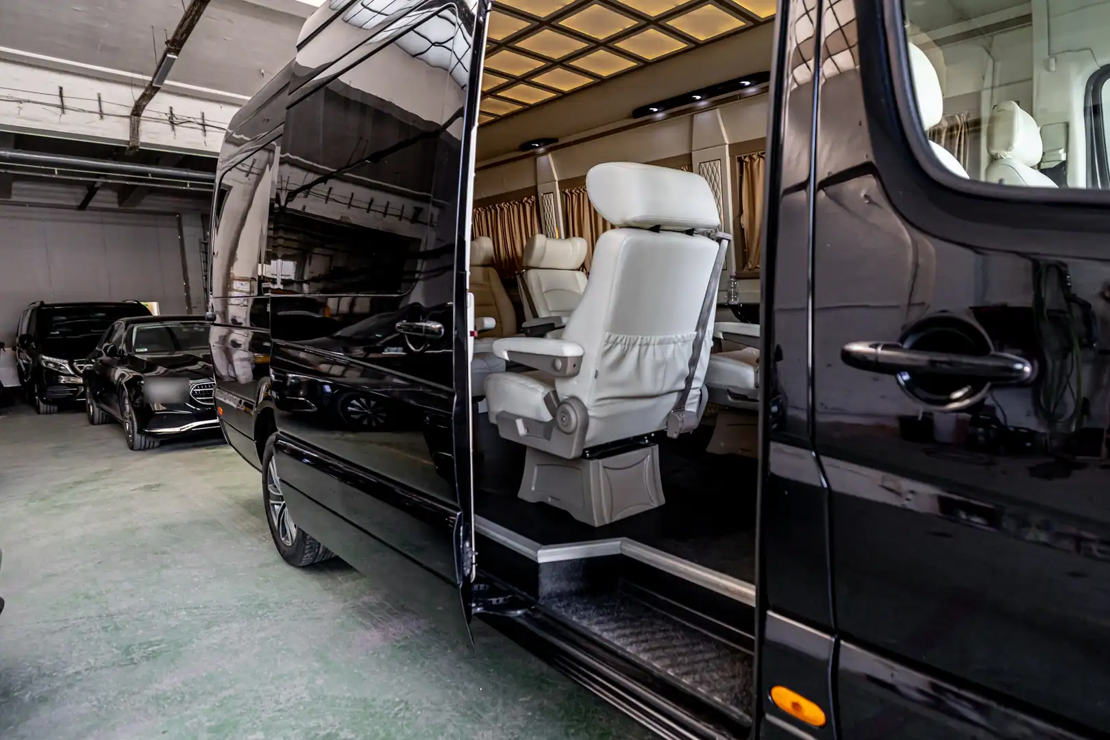 Mercedes VIP Sprinter — spacious lounge interior